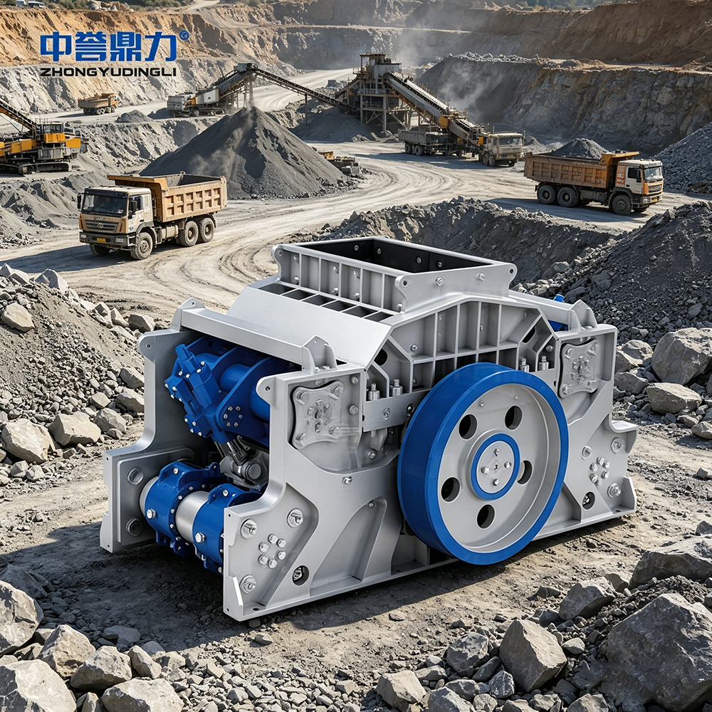 horizontal gyratory crusher