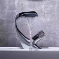 Unique Bling Modern Bathroom 24k Pvd Gold Mixer Tap Brass Basin Faucet