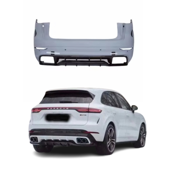 Bumper belakang serat karbon kering MTR yang diubahsuai untuk Porsche Cayenne 9Y0 9YA (2019-2022)