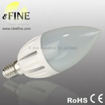 LED candle bulb 3W E14 led lamp C35 aluminum lamp body
