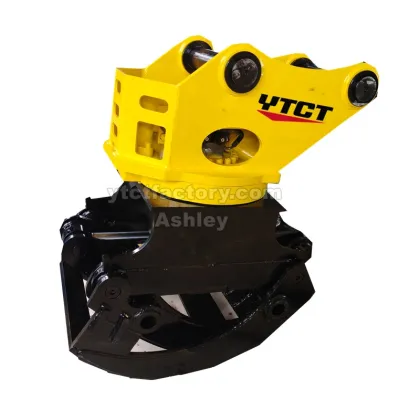 YTCT Hydraulic Log Grapple 360 Degree Rotary Grapples for Excavator