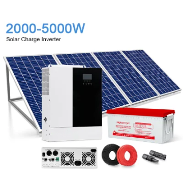 ระบบพลังงานแสงอาทิตย์ความถี่สูง DC 48V 5000W พร้อมอินเวอร์เตอร์ไฮบริด