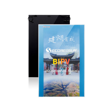 Ecoreesun 250W Bifacial Transparent CdTe Solar Panel for BIPV with 20% Efficiency