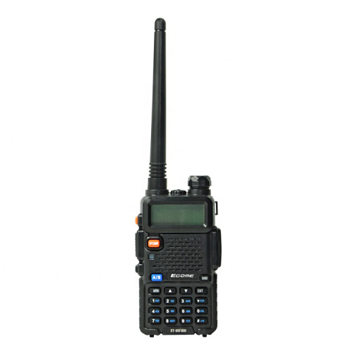 Ecome Et-UV100 трансивер Radio 128 канал канал Двухэлд-полоса двухсторонний радио UHF VHF HAM HAM HANSHELD FM AMATEUR WALKIE TALKIE