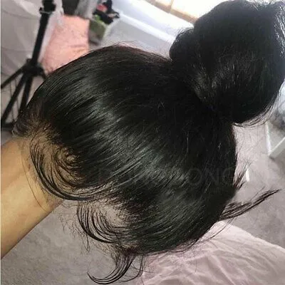 Vendor Straight  Transparent Lace Front Human Hair Wigs For Black Women 13*4 Lace Frontal Wig Glueless 100 Virgin Full Lace Wig