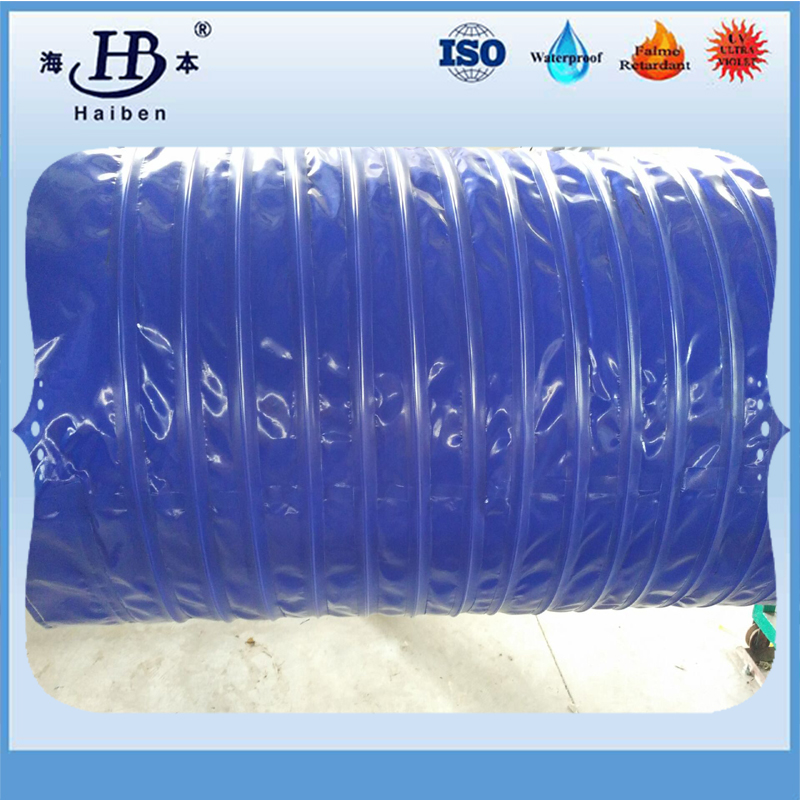 Thermally insulated pvc duct hose for mechanical ventilation