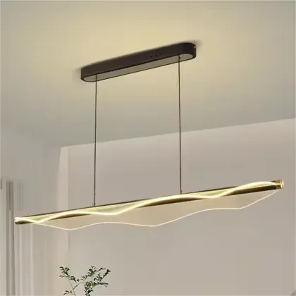 Big Wave Designer Creative Restaurant Bar Acrylic LED Pendant Light