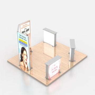 LED Backlit Tension Fabric Backdrop and Seg Pop-Up Display Booth for Trade Shows