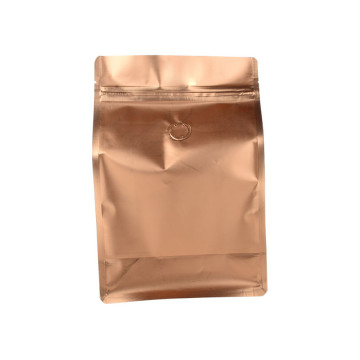 Tilpasset design mylar aluminiumsfolie en vej ventil ziplock 500g kaffepose engros