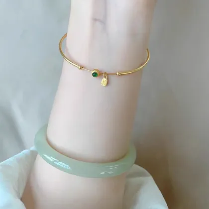 Emerald Fu Brand Bracelet Light Luxury Niche Bracelet