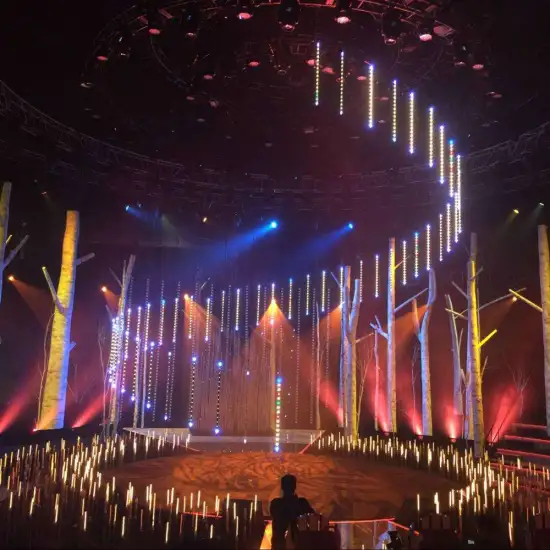 LED Kinetic Pixel Tube Lifting Bar Falling Star Night Club Light