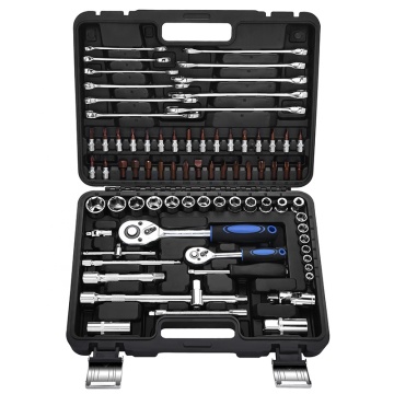 Srunv 78Pcs Universal Socket Wrench Tool Box Combo Spanner Kit