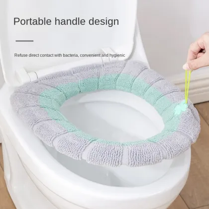 Four Seasons Universal Fleece-Lined Toilet Cushion