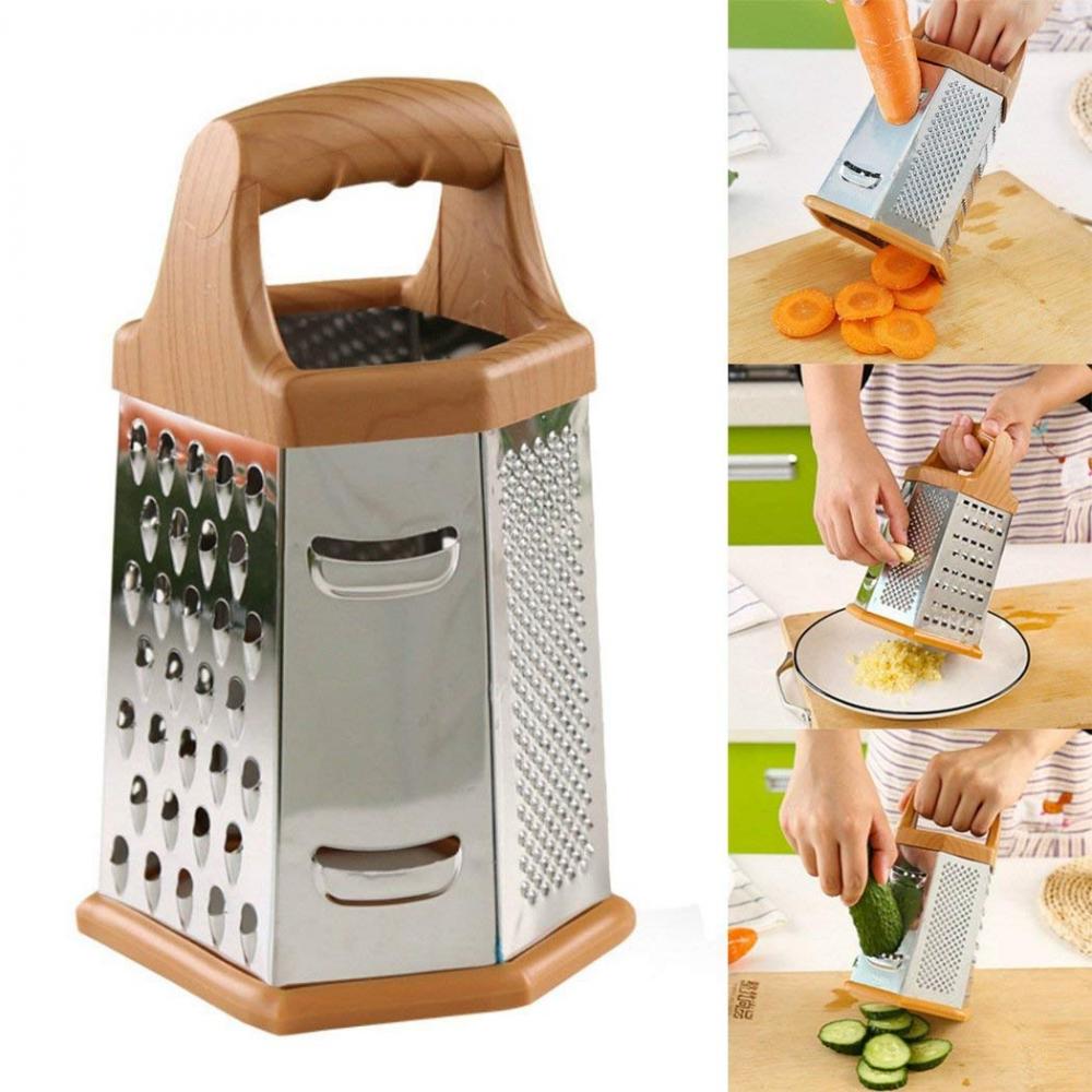 Stainless Steel 6 Sides Kitchen Cheese Grater