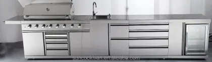 Stainless Steel Outdoor Barbecue Kitchen