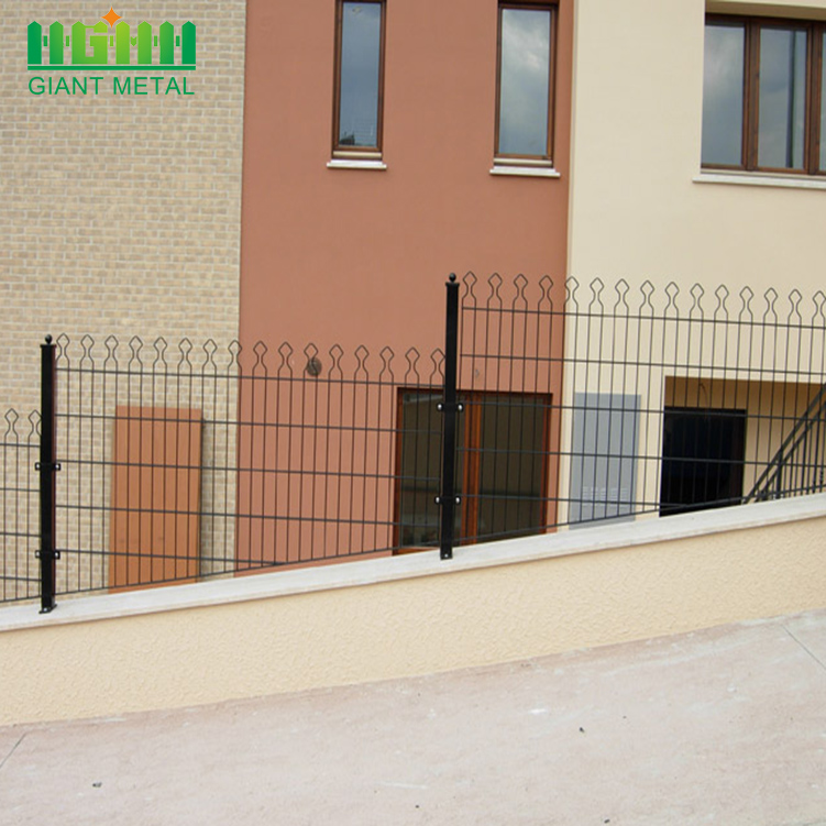 Protection PVC Coated Double Horizontal Wire Prestige Fence