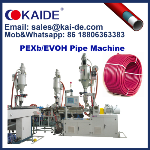 3 Layer or 5 layer PERT EVOH PERT Oxygen Barrier Multilayer Pipe Extrusion Line In China