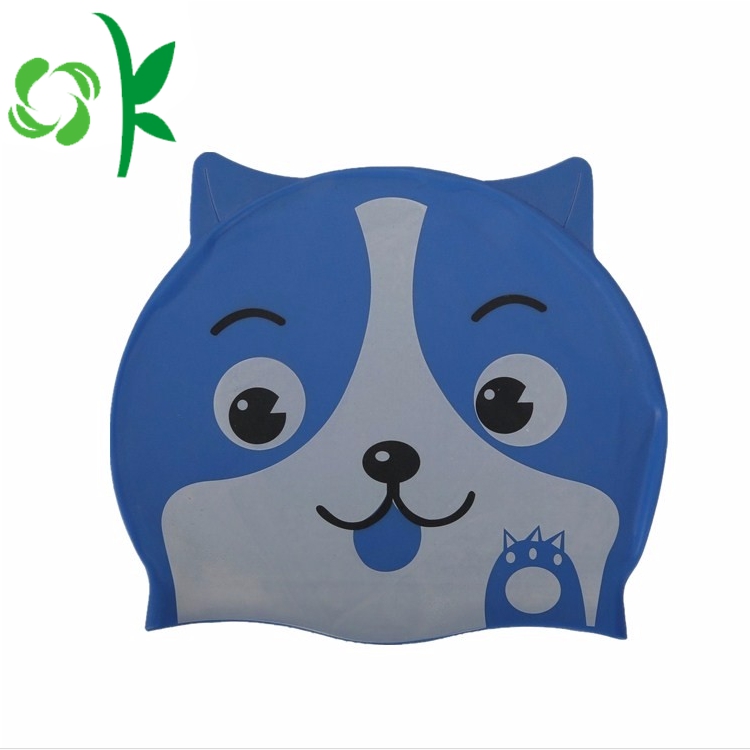 Silicone Cat Swim Hats Caps for Long Hair