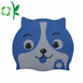 Childrens Swimming Hats Silicone Cat Swim Hats Caps for Long Hair Manufactory