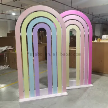 Modern PVC Wedding Arch Backdrop for Banquets and Hotels