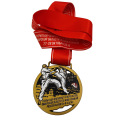 New Arrival Custom Shape 2D 3D Printed Medal Modern Sports Award in Metal (Brass or Bronze) Logo Stamping Technique