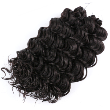 AliLeader 20 inches 4 Color Crochet  Synthetic Hair Faux Locs Curly Ocean Wave Hair Extensions