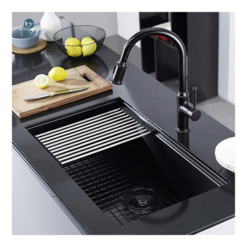 Modern Under-Counter Kitchen Sinks: Nano Black Finish and Stainless Steel Options