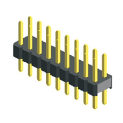 2.00mm رأس الدبوس صف مزدوج نوع مستقيم