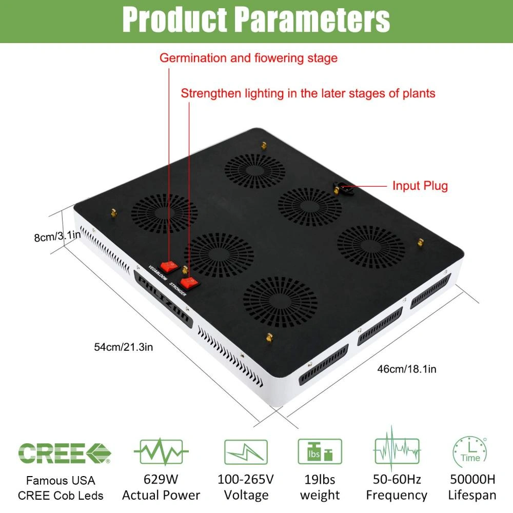 Phlizon 600W COB LED Grow light China Manufacturer