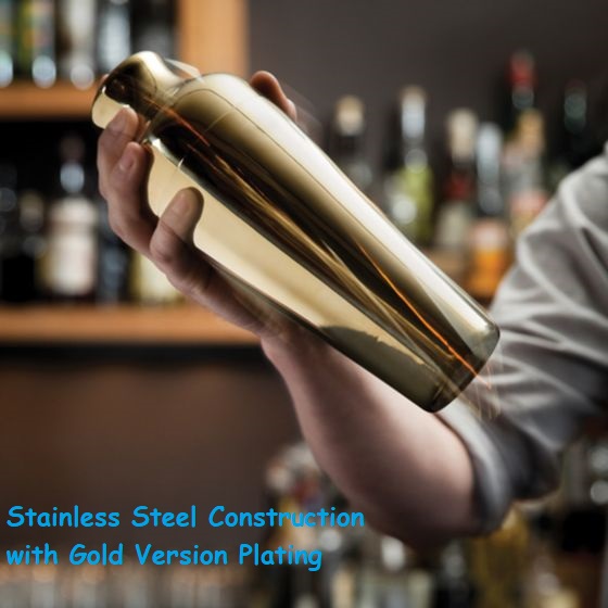 gold bartender shaker