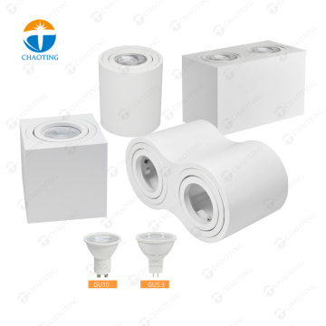 Aluminum Surface Mount LED Downlight Fixture MR16 Spotlight