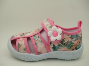 kid girl flower canvas shoe