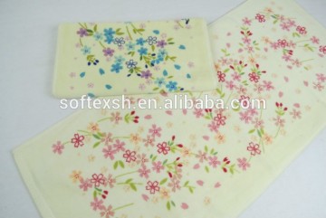 100% cotton 32d and 21s high quality printed velvet bath towels