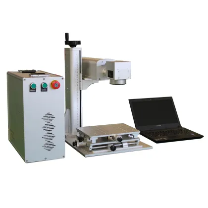 Jinan Portable Fiber Optic TECH Laser Gold 50W Laser Marking Machine