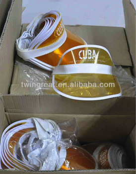 plastic /promotion sun visor cap