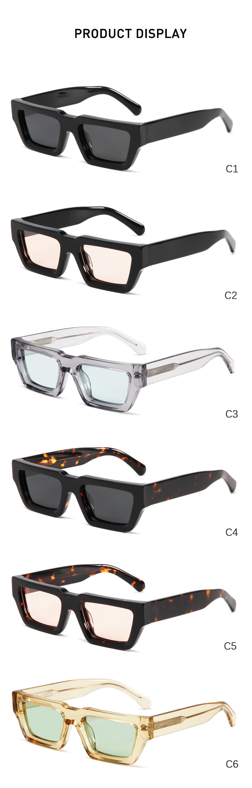 Multi - Color Combo Acetate Eyewear