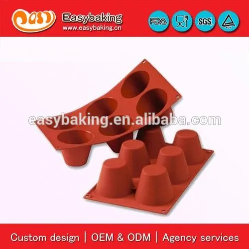 6 Cavities big muffin mould silicon bakeware cake baking pan