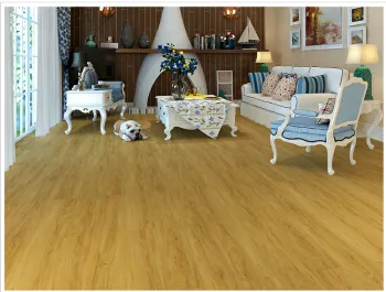 Yellowish-brown hickory Stone Plastic Floor