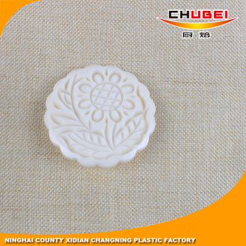 125g Traditional Round DIY Mooncake Mold Cookie Cutter with 4 Flower Plant Stamps