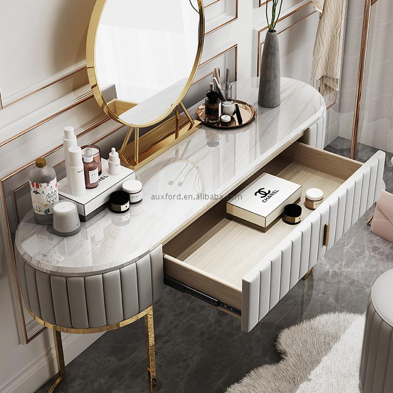 New arrival modern luxury dressing table kids with mirror for sale gold supplier