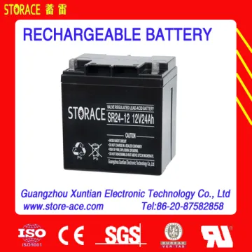 12v 24ah rechargeable battery (lead acid)