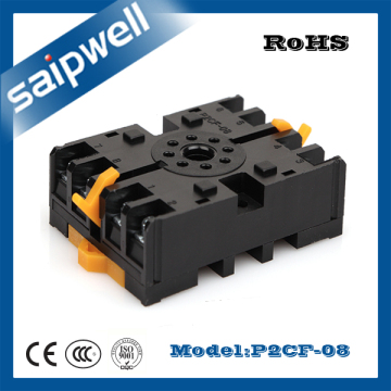 Saipwell 10f-2z-C6 (P2CF-08) 2014 New Type Electrical 8 Pin Plastic Relay Socket