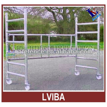 Highly durable alluminium mobile scaffolding and aluminium scaffold ladder