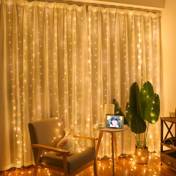 3x3m 300 LED Twinkle Fairy Colour Decorative Lights - Colorful Garland Christmas LED Curtain Lights