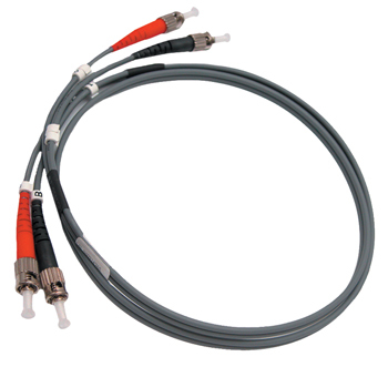 Optical Fiber Patch Cord-OM2(50/125)-Gray Cable-ST connector