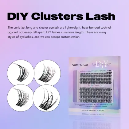 Sumformi Waterproof Strip Lash Glue Adhesive Kit for Russian Volume Lashes
