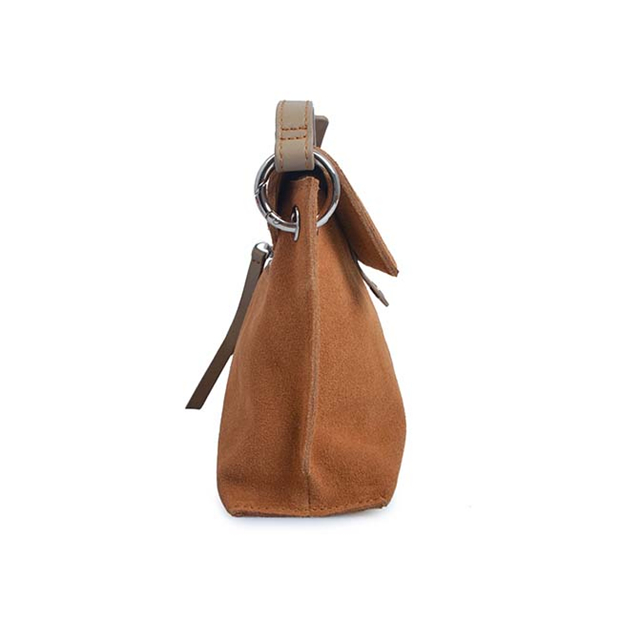 Lock suede and leather lady crossbody bags