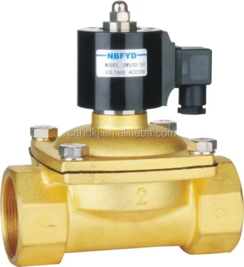 Top quality Brass Flow Control Bistable 50mm Aperture of flow rate 24volt water solenoid valve