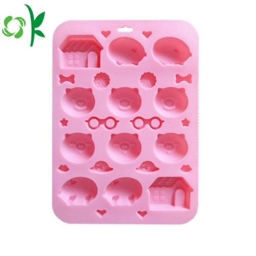 Pig Bentuk 12Cavity Silikon Candy Mold untuk Coklat