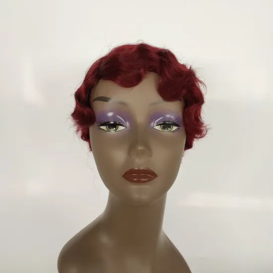 Pixie Cut Machine Made Wigs Short Human Hair Wigs for Black Women Short  Black Ladies Wigs